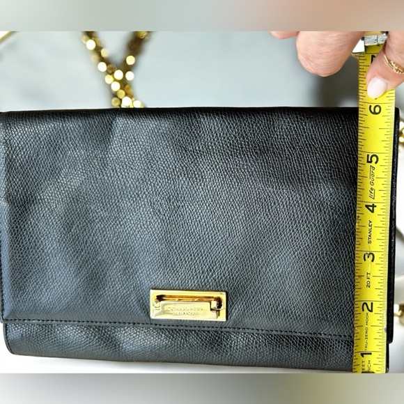 Black pebbled leather Donna Karan clutch/wallet - Picture 10 of 12